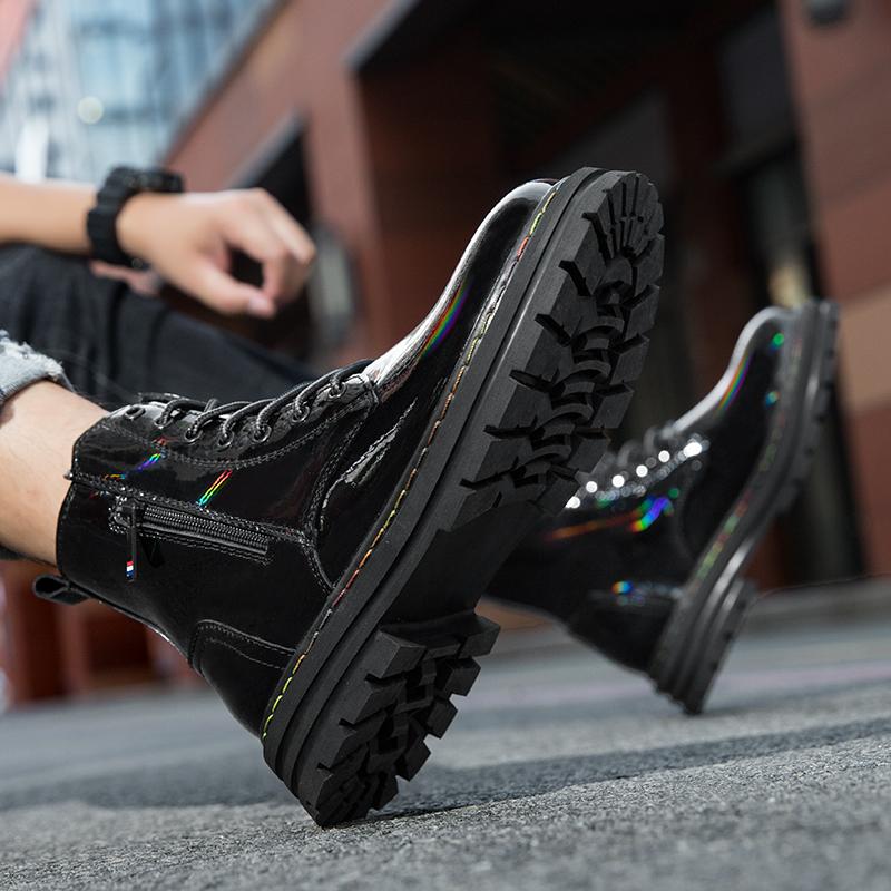 2024 New Arrival Outdoor High Top Men Casual Shoes Leather Fashion Lace-Up Motorcycle Boots Luxury Brand Classic Desert Boots