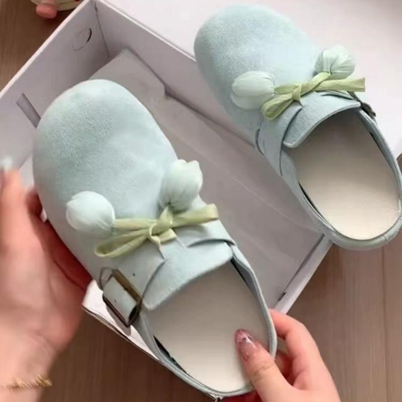 Women's new summer outer wear one pedal lazy half slippers versatile soft bottom bag head half slippers