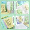 200sheets Line Sticky Notes 4 Colors Portable Student Note Marker Writing Sticky Notes Self-Adhesive Easy To Apply Notepad