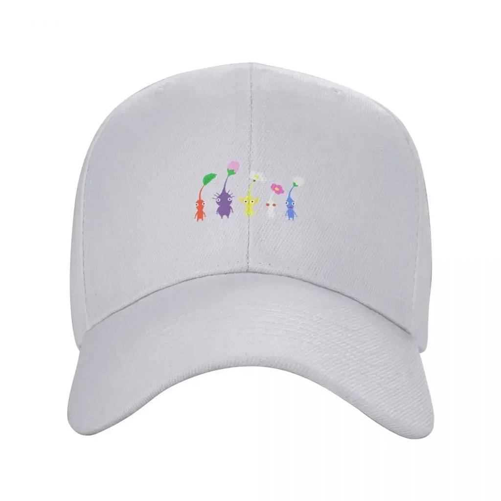 Cute Pikmin Pattern Classic TShirt Baseball Cap Brand Unisex Cap Summer Hat Snapback Cap Golf Womens Hats Unisexs