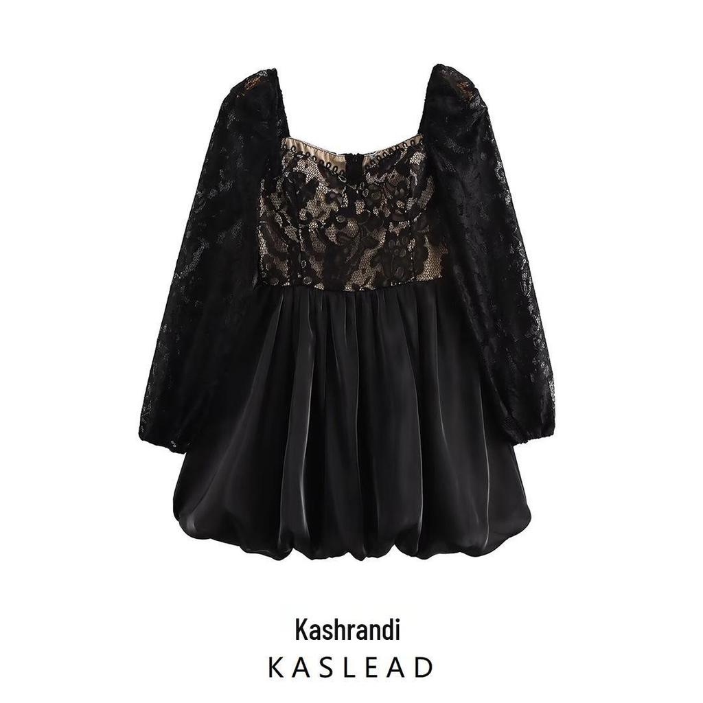 2025 Frühling Damen Europäischer & Amerikanischer Stil Spitzenkleid