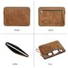 Retro Echt Leer Laptophoes CONTACTEN Macbook Pro 14,2 Inch Tablet Handtas Dagelijks Kantoor Zaken Cadeau Laptop Aktetas