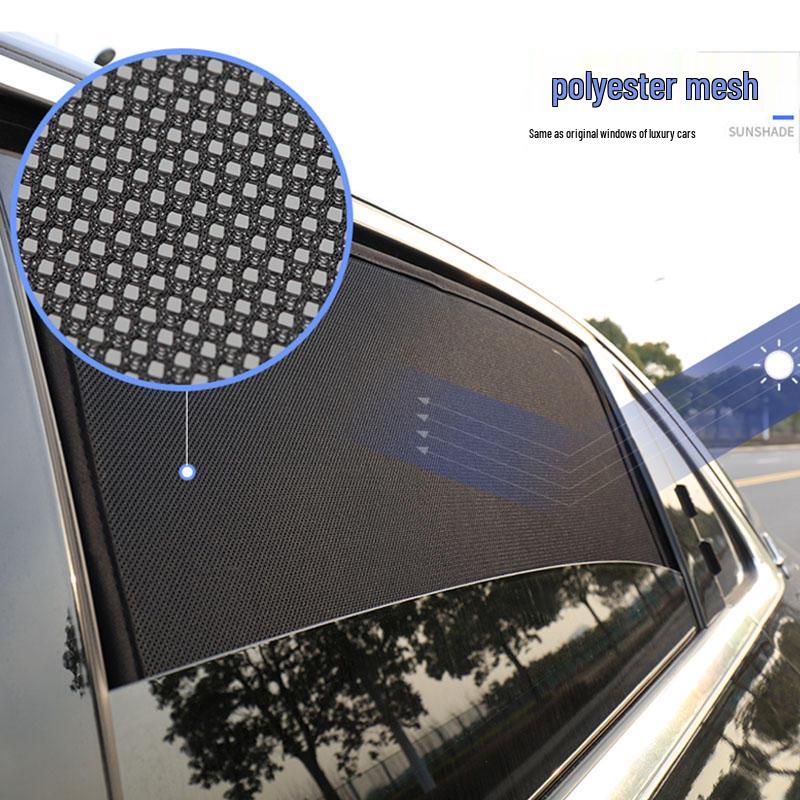 Hozon Neta V Magnetic Sunshade: Mosquito-Proof, Heat-Insulating Car Window Mesh