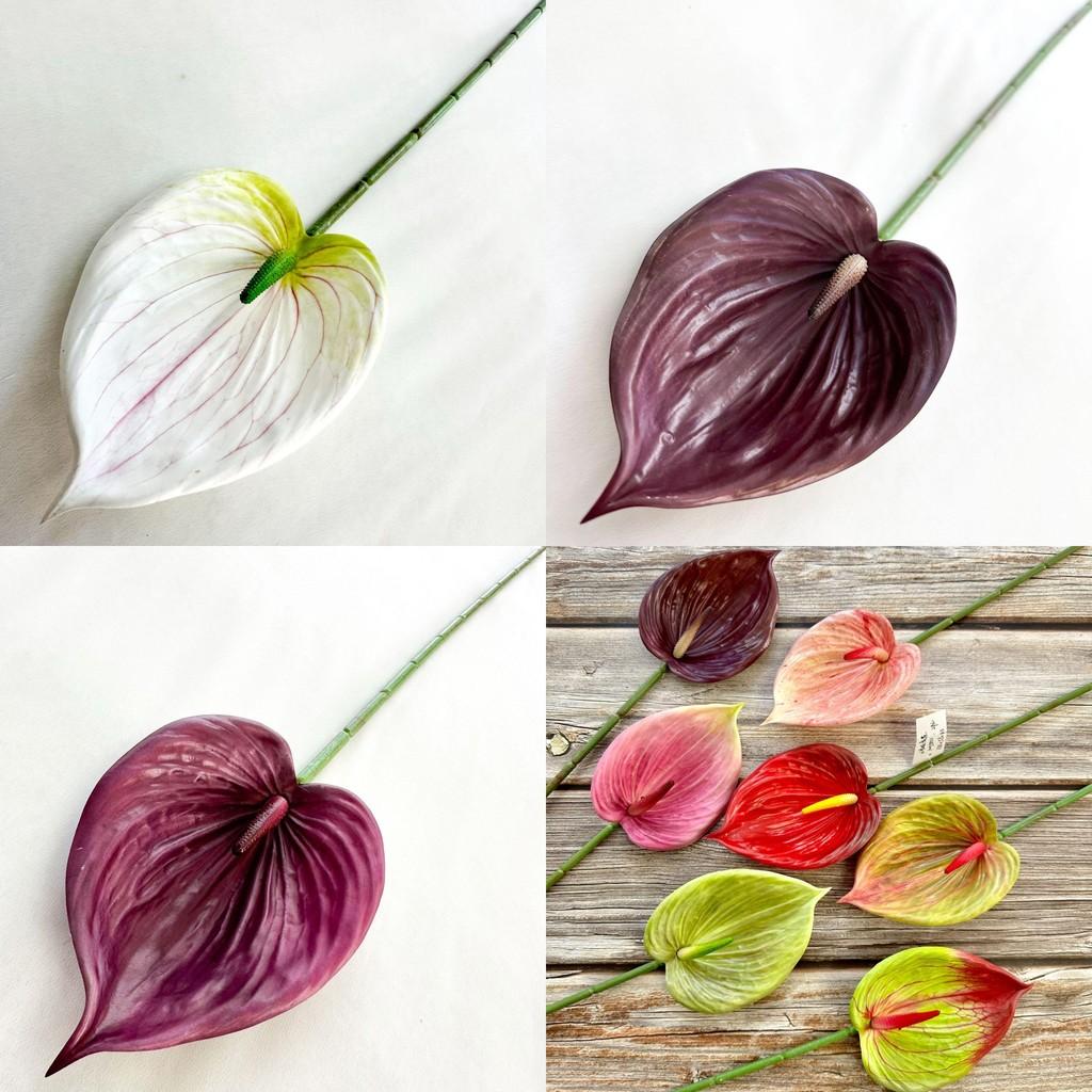 Anthurium Simulated Plants Wedding Hotel Restaurant Decoration Ornament Desktop