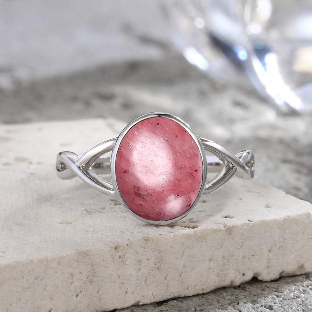 S925 Silver Moonstone Rings Simple Summer Rings Natural Stone With Blue Light Party Gifts Fine Jewelry Rings For Women