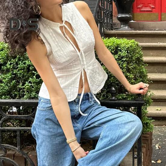 Kadın Yelek Üstler Düz Renk Retro Tasarım Dik Yaka Kolsuz Atletler Yaz Tatili Parti Kulübü Günlük Giyim