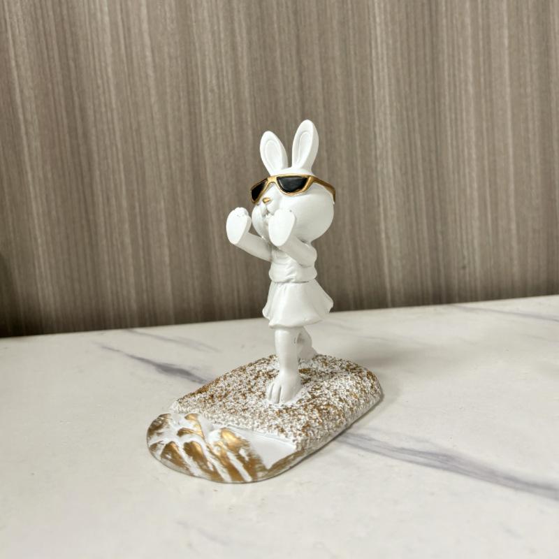 Rogue Rabbit Ornament Niedlicher Handyhalter Büro Desktop Ornament