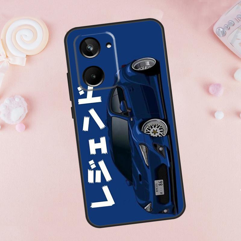 Tokyo JDM Drift Sport Car For Realme C67 C55 C53 C51 C35 C33 C31 C30 C25s C21Y GT Neo5 GT5 9 10 11 12 Pro Plus Case
