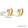 Gold Plated Imitation Pearl Hoop Earrings For Women, Cubic Zircon Butterfly Cross Cherry Earrings, Trendy Jewelry Party Gift