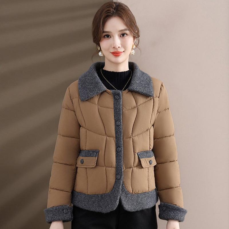 Down cotton-padded clothes winter clothes short cotton-padded jackets versatile new mid-autumn and winter coats cotton-padded clothes