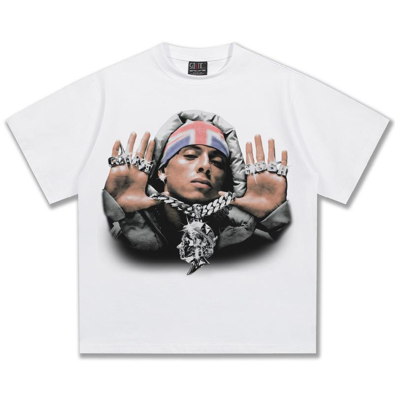Central Cee Graphic TShirt Unisex Oversized Hip Hop Rapper Casual Cotton Short Sleeve Trendy Streetwear Fashion For Weekend