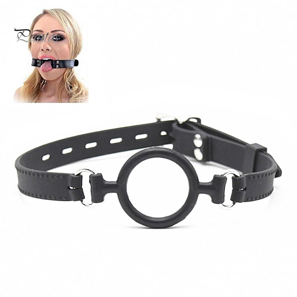 Erwachsene Sexspielzeug Fetisch BDSM Bondage Weiches Silikon-Mundband mit Mundknebelring