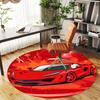 1PC Racing Car Round Chair mat Area Rug - Non-Slip, Floor Mat for Office, Bedroom, and Indoor Decor -Gift D1127218