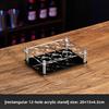 Glass Shot Cups Set with Stand Whiskey Cocktail Bomber Shot Glasses for Party Bar