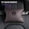 Car Seat Hanging Headrest Leather Neck Pillow Head Protector Accessories For C4 C3 C5 C1 C2 Berlingo Celysee Cactus