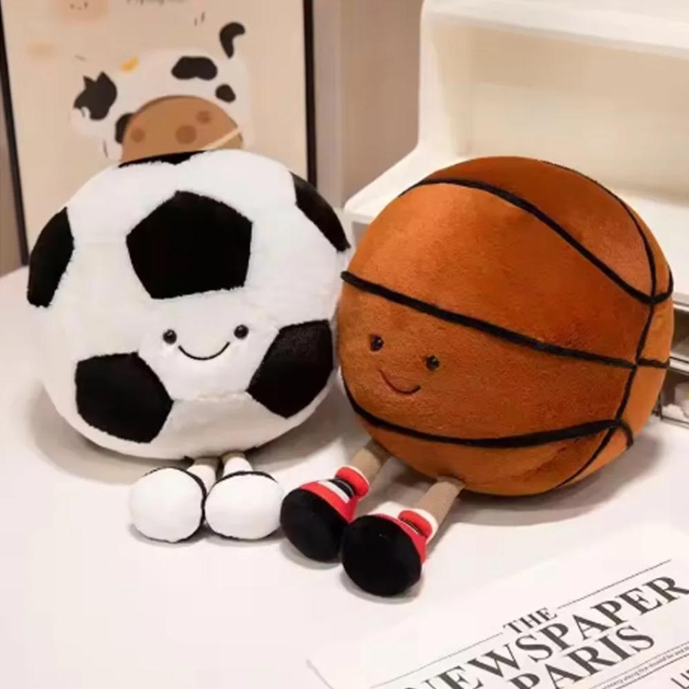 18/25cm Latest Basketball and Football Doll Simulation Stuffed Plush Toy Cartoon Anime Cute Doll Gift for Children Fun Doll