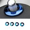 For Mercedes-Benz GLC 2016- Steel Blue Inner Door Lock Down Bolt Ring Trim