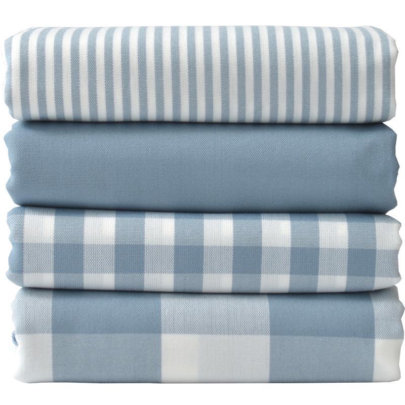 Thickened Polyester-Cotton Plaid Striped Sofa and Curtain Fabric