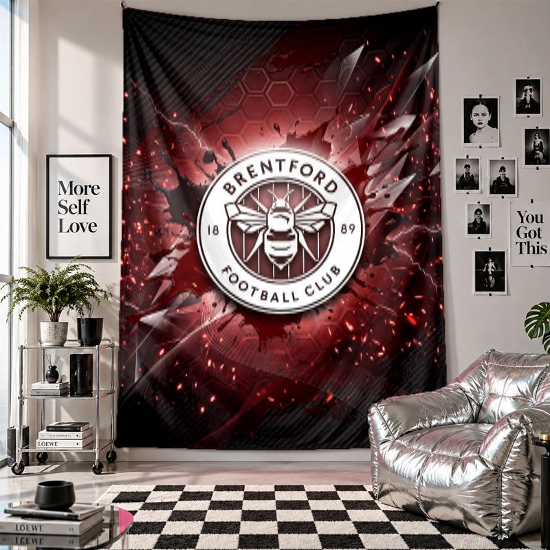 Brentford Football Wall Tapestry Home Decor Wall Hanging Cloth for Bedroom Living Room Background