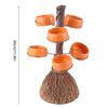 Snack Bowl Holder Halloween Pumpkin Snack Bowl Rack Witch Broom Decor Dessert Bowl Stand for Dining