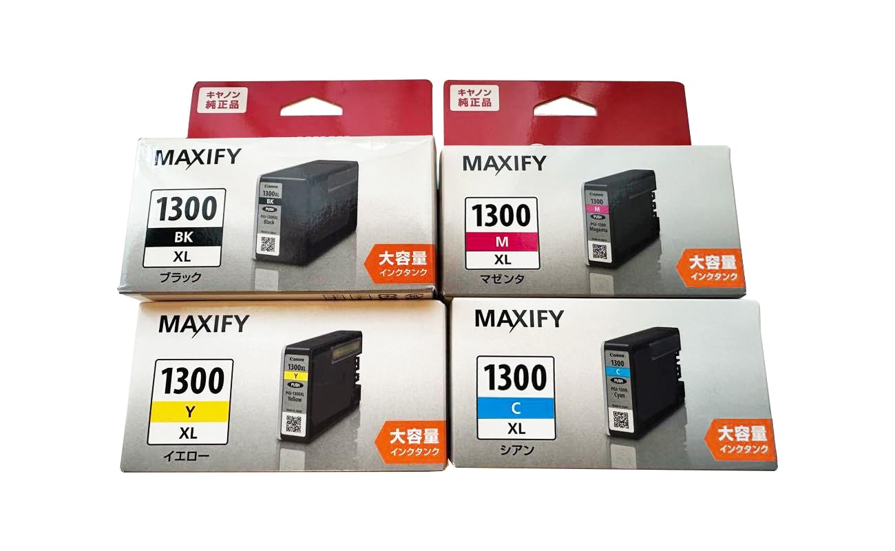 

Оригінальний чорнильний картридж Canon 4-кольоровий PGI-1300XL (Чорний/блакитний/пурпуровий/жовтий)