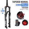 Nanlio X5 PRO MTB Air Suspension Fork 120mm Travel 26 27.5 29 Inch Lightweight 1.8kg XC Mountain Bike Front Fork + Free Gift
