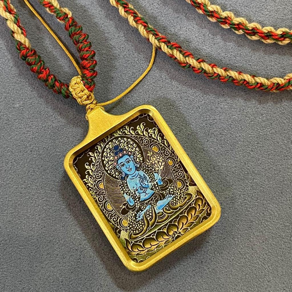 Twelve Zodiac Copper Thangka Pendant with Eight Guardian Deities: Daikokuten Temple Souvenir Accessory Plate