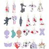 140-Piece Polymer Clay Earring DIY Set with Cutters, Molds, Hooks, Paper Cards, and Ear Studs