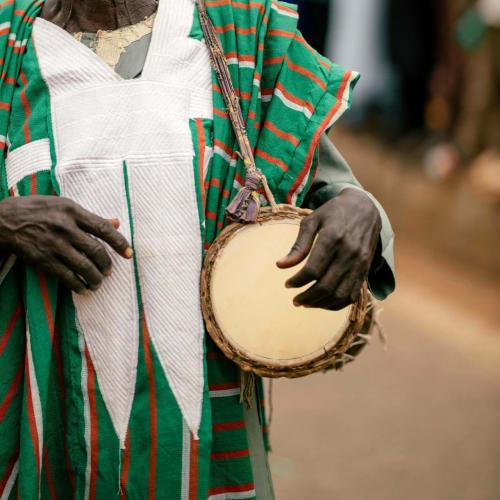 NOLITOY 2-Piece Goat Skin Drum Head Replacement Accessories, Approx. 30cm + 35cm, Round Drum Skins for Easy Replacement