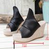 Europäische & Amerikanische Neue Mode High Heels – Keilabsatz Plateau Grenzüberschreitende Damen-Schiebesandalen