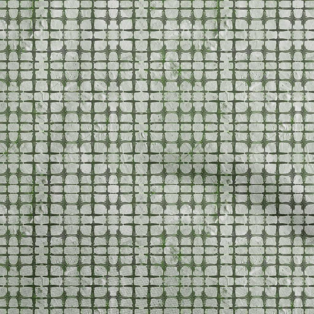 oneOone Bavlněný Flex Zelený Látka Abstraktní Akvarel Geometrický Řemeslné Projekty Dekor Látka Tištěná na Metráž 40 Palců