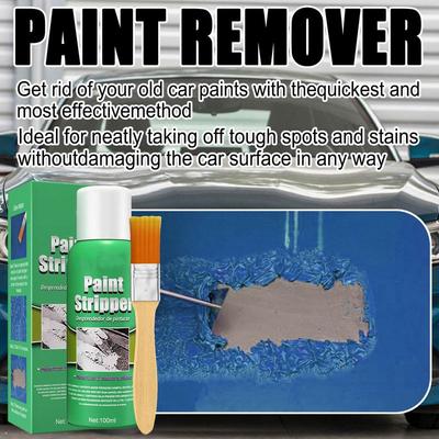 100ml Car Wheel Rust Remover with Brush Non-trace Clean Scraping Paint Metal Surface Peeling Paint Effective Care Cleaning Tool