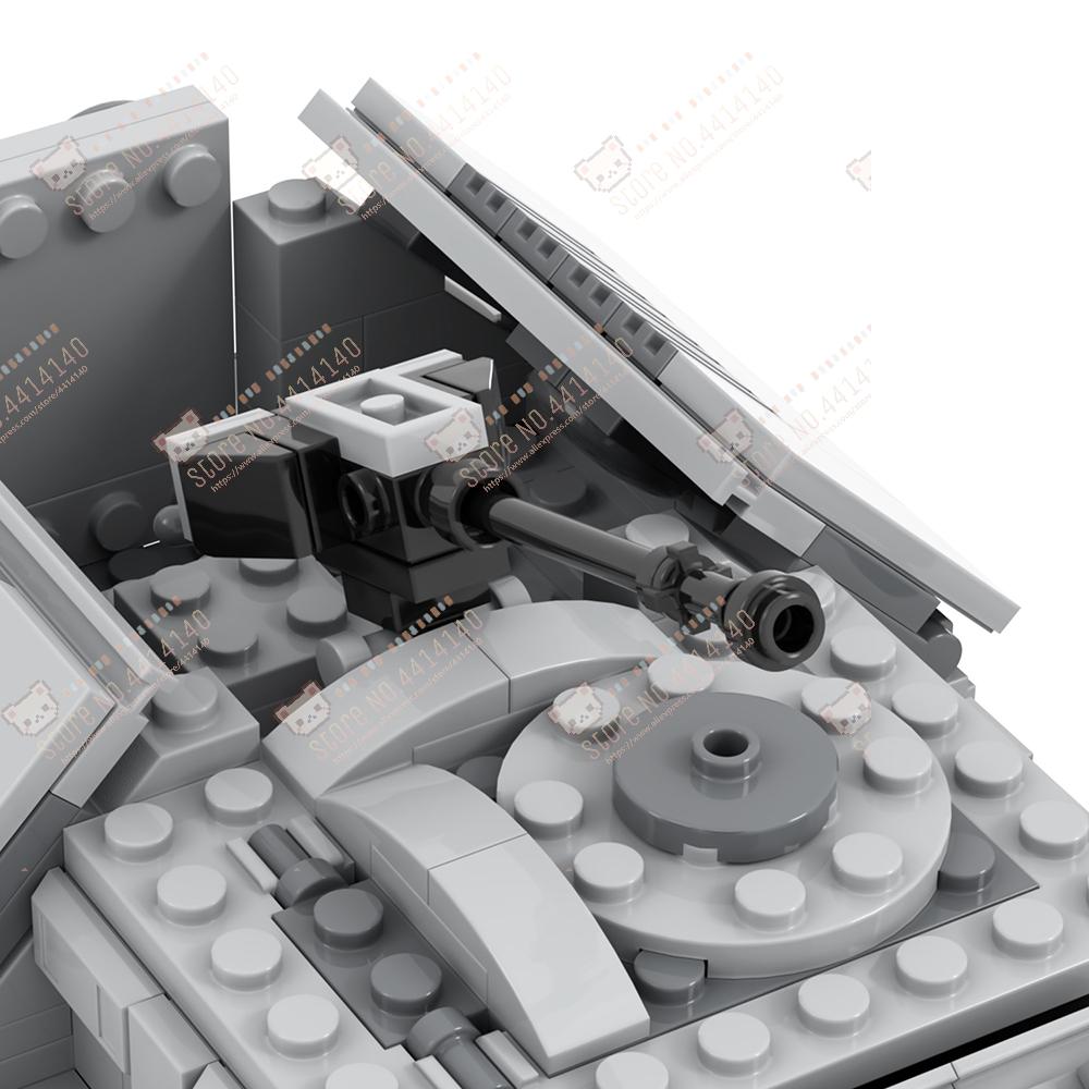 Interstellar Film Plovoucí Tank MOC Stavební Kostky DIY Imperiální Vojenské Obrněné Bojové Vozidlo Model Sestavit Hračky Pro Děti