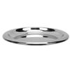 Round Serving Tray Stainless Steel Serving Platter European Round Decorative Tray for Coffee Table Bar Party Entertaining Silver