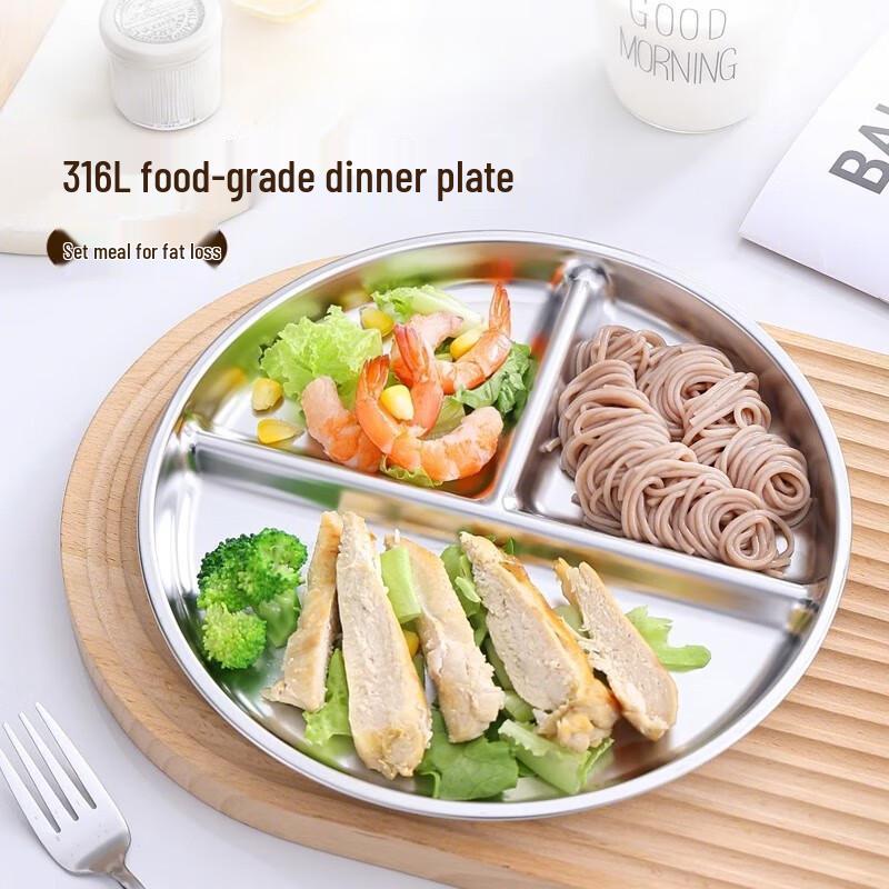 

316 Stainless Steel Divided Meal Plate