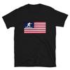 Surfing Gift Surfer American Flag Classic Graphic T-Shirt