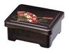 Wakaizumi Lacquerware Eel Elephant Foot New Red Dishwasher Bowl, Bowl, Pear-Glazed Fan-Shaped, Interior, Safe, U-1-13