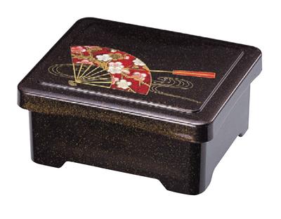 Wakaizumi Lacquerware Eel Elephant Foot New Red Dishwasher Bowl, Bowl, Pear-Glazed Fan-Shaped, Interior, Safe, U-1-13