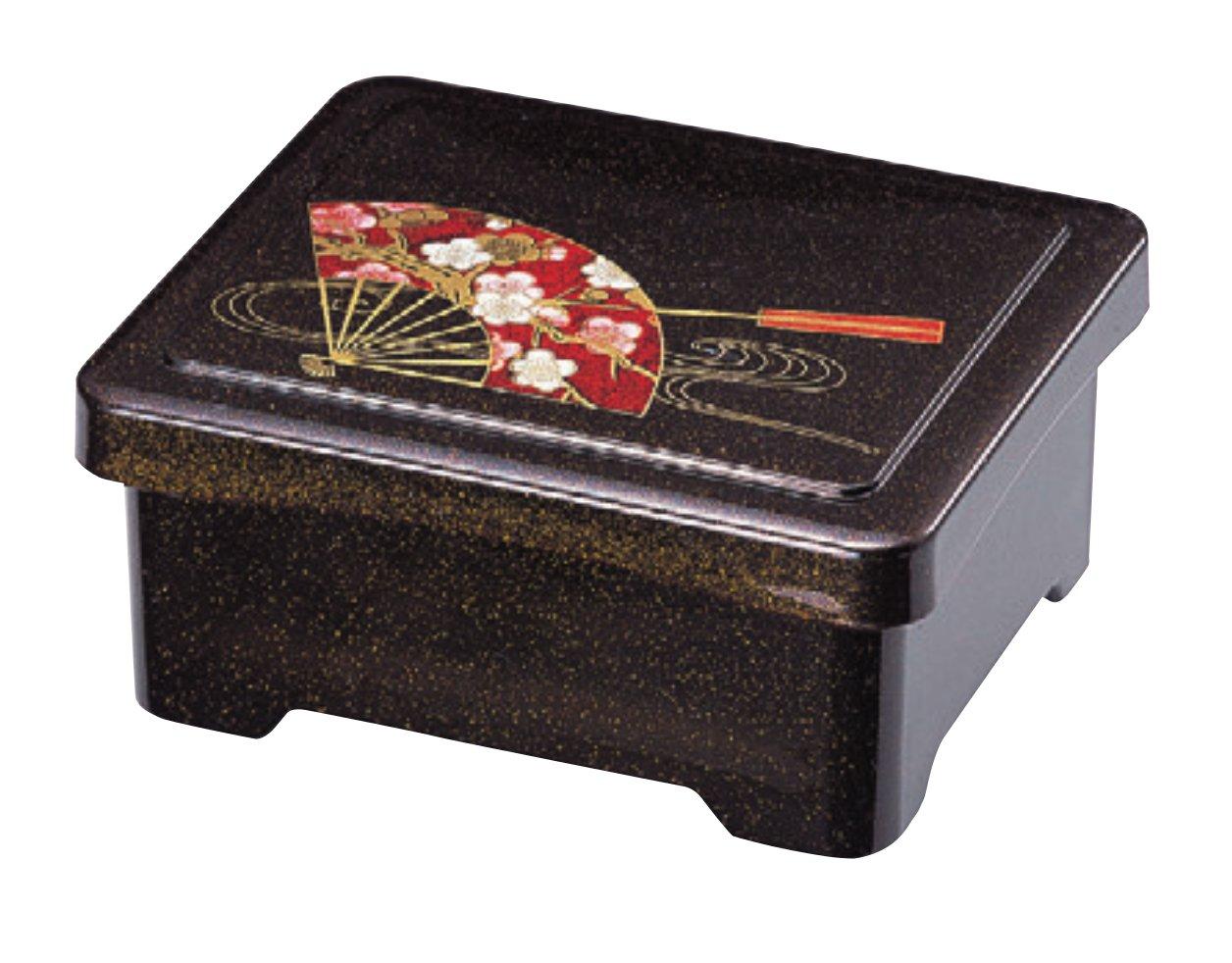 

Wakaizumi Lacquerware Eel Bowl, Elephant Foot Bowl, Pear-Glazed New Fan-Shaped, Red Interior, Dishwasher Safe, U-1-13