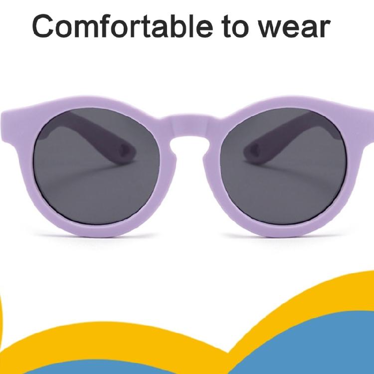 Lightweight Silicone Frame Toddler Sunglasses Foldable Design UV400 Sun Glasses Eyewear For Outdoor Travel