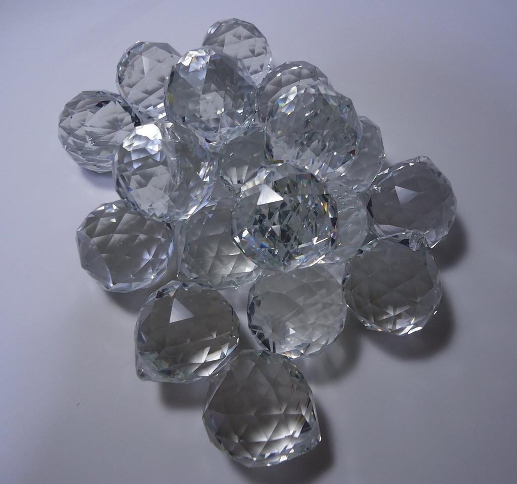 Suncatcher Crystal Balls, 30mm Set, Luck, Feng Shui, Decorative… (Set of 20)