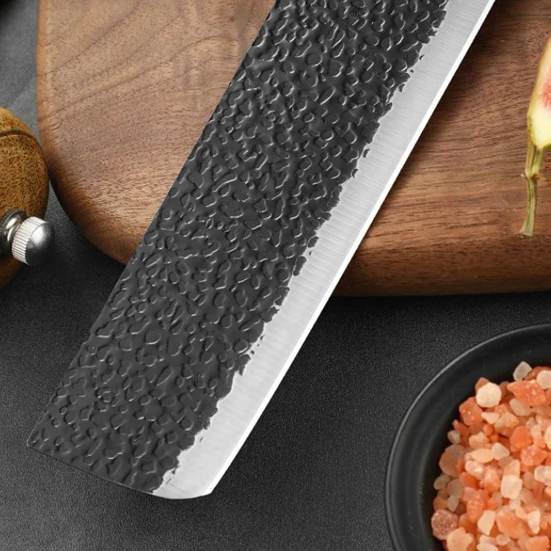 Stainless Steel Kitchen Knife Household Fruit Chef's Knife Sharp for Eating Meat Cutting for Roasting Sheep Vegetable Knives