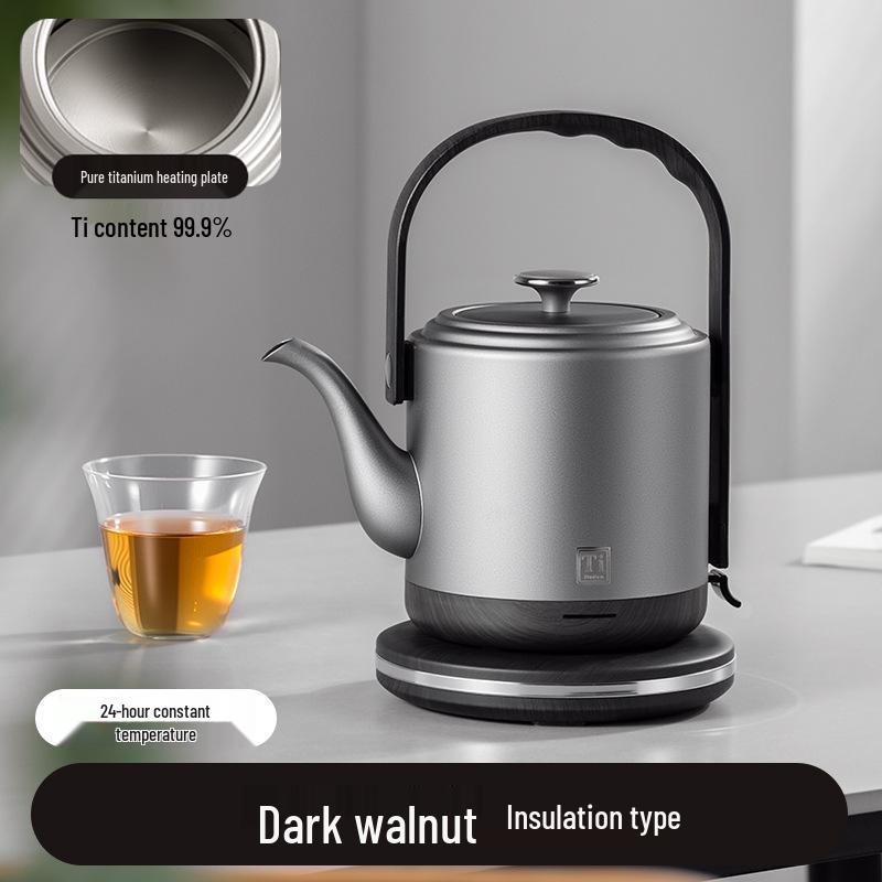 Large Capacity Pure Titanium Electric Kettle with Auto Power-Off and Insulation for Tea Brewing