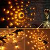 Spinnennetz Halloween Dekorationen leichte Spinnennetz Wandnetz Leuchtendes Licht Für Halloween Atmosphäre Innen Dekoration Girlande Lampe