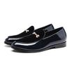 Loafers men's spring and autumn new leather shoes Doudou shoes European and American men's shoes patent leather casual leather shoes men's
