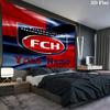 Fc Heidenheim Crest Custom Name Wall Tapestry Aesthetic Wall Hanging Printed Fabric Blanket Decorative Tapestries For Bedroom Living Room Home Decor