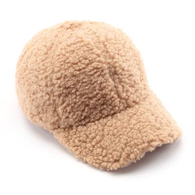 Autumn Winter Baseball Cap Women Artificial Lamb Wool Hats Version Tide Warm Cap Plush Baseball Caps Spring Baseball Cap