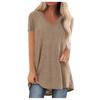Women's V-Neck Swallowtail Short-Sleeved T-Shirt Set - 3 Pieces, Daily Casual Wear