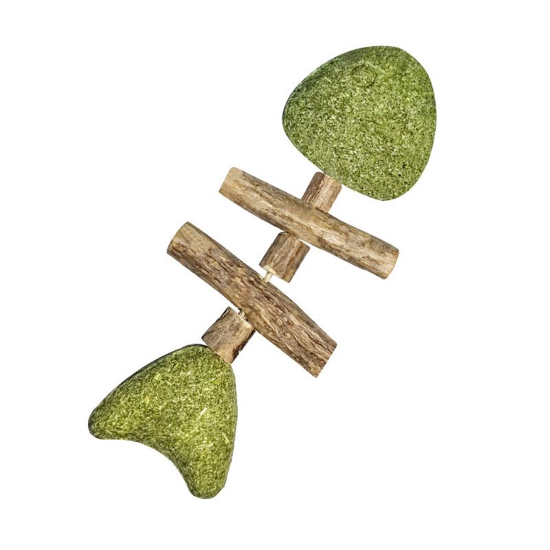 

1 шт. 2026 Новая креативная кошачья игрушка в виде рыбьей кости Деревянная палочка с кошачьей мятой для чистки зубов Уход за здоровьем зубов питомца Игрушка-грызунок для кошек