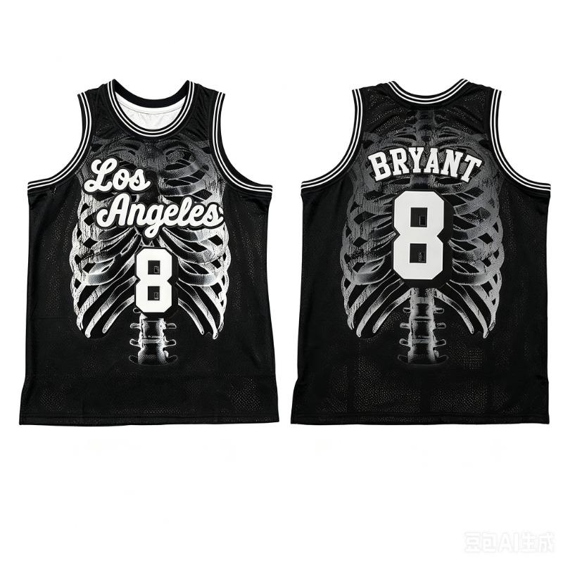 New Basketball Jersey No.8&24 Summer Men's Sleeveless T-shirt Breathable Men's T-shirt and Tank Tops Quick-dry Clothes for Man